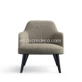 Sillón Jane de tela poliforme de estilo moderno